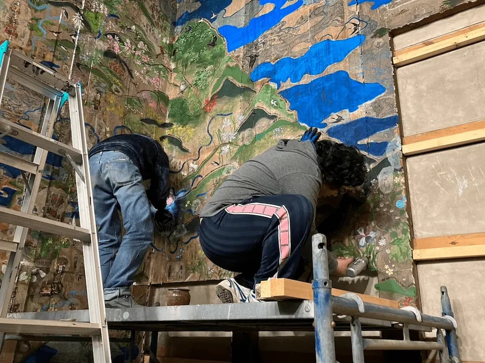 奥能登曼荼羅 制作の様子 奥能登曼荼羅 制作の様子