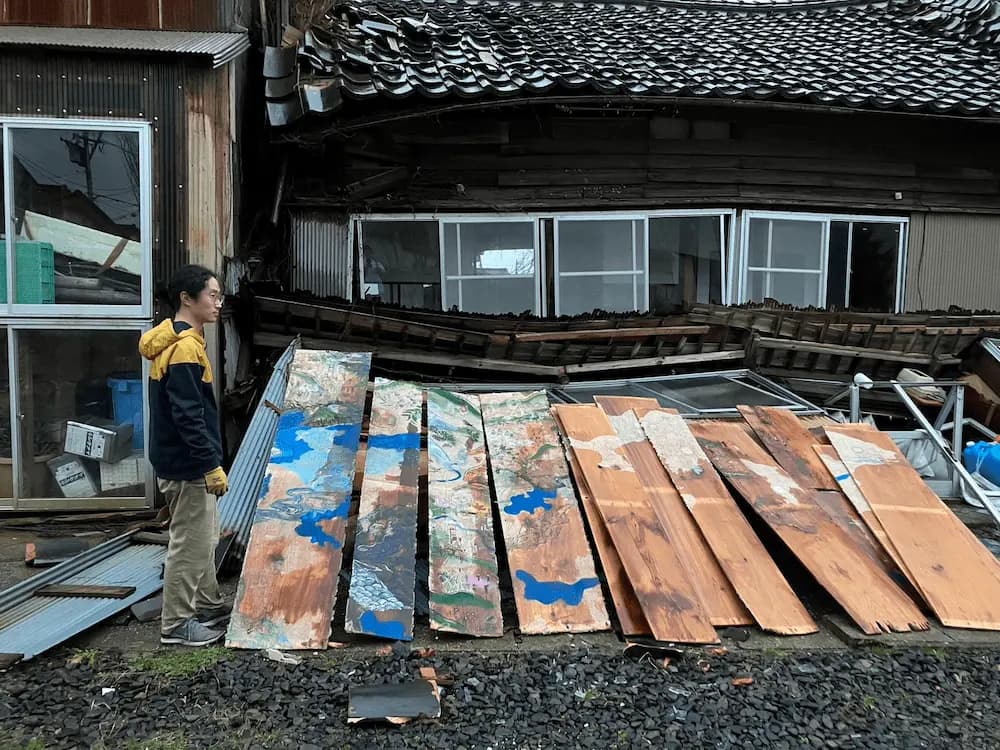 令和6年能登半島地震後に救出された奥能登曼荼羅 令和6年能登半島地震後に救出された奥能登曼荼羅